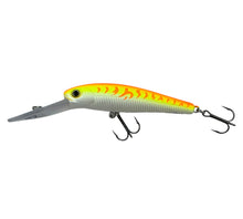Load image into Gallery viewer, STORM LURES DEEP BABY THUNDERSTICK Fishing Lure in ORANGE FIRE UV Series. Left
