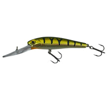 Load image into Gallery viewer, STORM LURES DEEP BABY THUNDERSTICK Fishing Lure in CHROME YELLOW PERCH. Left

