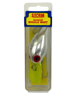 STORM LURES Original MAG WART Fishing Lure in METALLIC SILVER CHARTREUSE LIP. AV Size for Steelhead, Salmon, and Trout Fishing. 132