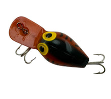 Load image into Gallery viewer, Dorsal View of STORM LURES WEE WART Fishing Lure in BROWN CRAWDAD
