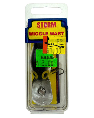 STORM LURES Vintage WIGGLE WART Fishing Lure in METALLIC SILVER BLACK BACK