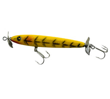 Load image into Gallery viewer, GARCIA TOM CAT SURFACE SPINNER PLUG Fishing Lure &amp; Box in YELLOW. Left
