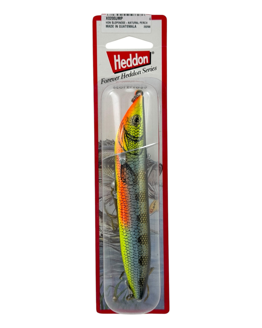 HEDDON SLOPENOSE Fishing Lure in NATURAL PERCH. Affordable Topwater Lures.