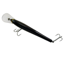 Load image into Gallery viewer, Florida Fishing Giant, BAGLEYS DIVING BANG-O-B 8 BALSA FISHING LURE in BLACK on SILVER CHROME D
