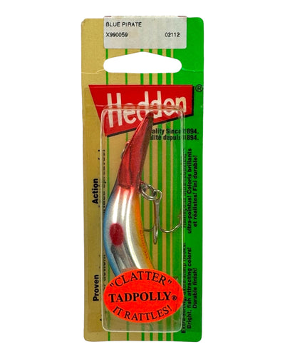 HEDDON LURES CLATTER TAD TADPOLLY in BLUE PIRATE. USA FLAG COLORS.
