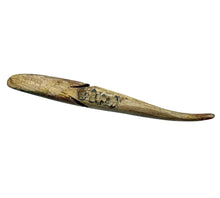 Load image into Gallery viewer, Northern Pike DFD Wood Decoy. Signed Folk Art Piece by Dave Perkins Duluth Fishing Decoys. esox lucius v
