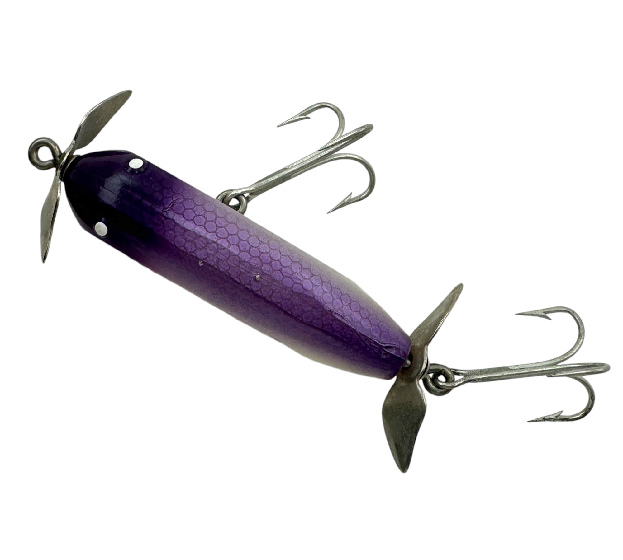 ccb company lure in fishing sign CREEK CHUB BAIT COMPANY INJURED MINNOW Fishing Lure • PURPLE – Toad Tackle