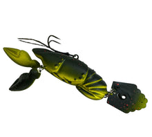 Load image into Gallery viewer, Phoney Frogs USA CRAWFISH CHATTER BAIT. Virginia Custom Made Fishing Lure. Yellow Craw. L
