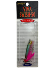 Load image into Gallery viewer, PARAGON VIVA SWISH 50 Wood Topwater Fishing Lure in RAINBOW TROUT
