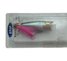 Lade das Bild in den Galerie-Viewer, Bucktail View of PARAGON VIVA SWISH 50 Wood Topwater Fishing Lure in RAINBOW TROUT
