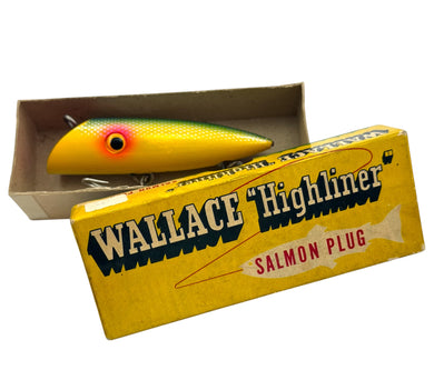 WALLACE INDUSTRIES HIGHLINER SALMON PLUG ANTIQUE FISHING LURE