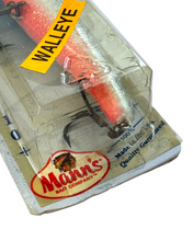 Load image into Gallery viewer, Mann's Bait CO Stretch 10+ Walleye Fishing Lure. Grey Ghost. Eagle Claw Hooks. walleye label

