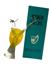 Load image into Gallery viewer, WEBER TACKLE YELLOW FLIP FROG TOPWATER FISHING LURE v
