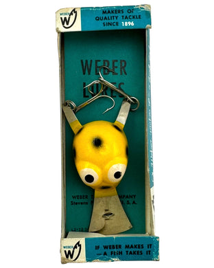WEBER TACKLE YELLOW FLIP FROG TOPWATER FISHING LURE