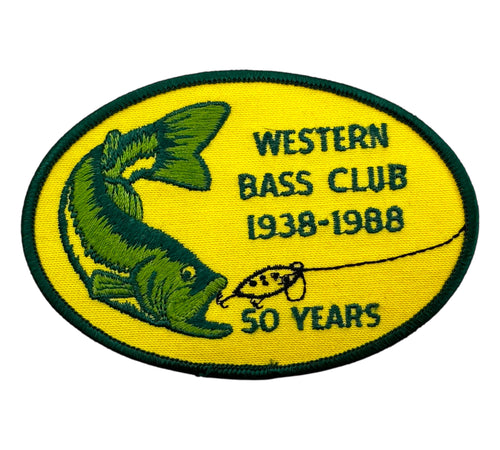 WESTERN BASS CLUB WASHINGTON VINTAGE ANNIVERSARY PATCH
