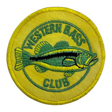 Load image into Gallery viewer, WESTERN BASS CLUB VINTAGE FISHING COLLECTOR PATCH largie
