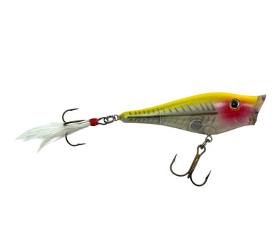 BERKLEY LURES FRENZY TOPWATER POPPER. Yellow Shore Bass Fishing Color.