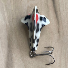 Load image into Gallery viewer, STORM’S FIRST LURE: The GLOP. Model G52. BLACK WHITE COACHDOG
