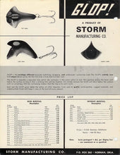 Load image into Gallery viewer, Toad Tackle • ToadTackle.net • ToadTackle.co • ToadTackle.us •  Pre-Rapala • Vintage STORM LURES GLOP Fishing Lure • G52 BLACK/WHITE COACHDOG
