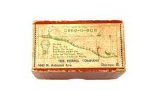 Load image into Gallery viewer, antique fishing bobber hermil company chicago illinois box top
