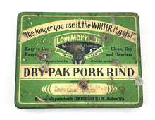 Load image into Gallery viewer, Vintage LEW MORRISON DRY-PAK PORK RIND TIN
