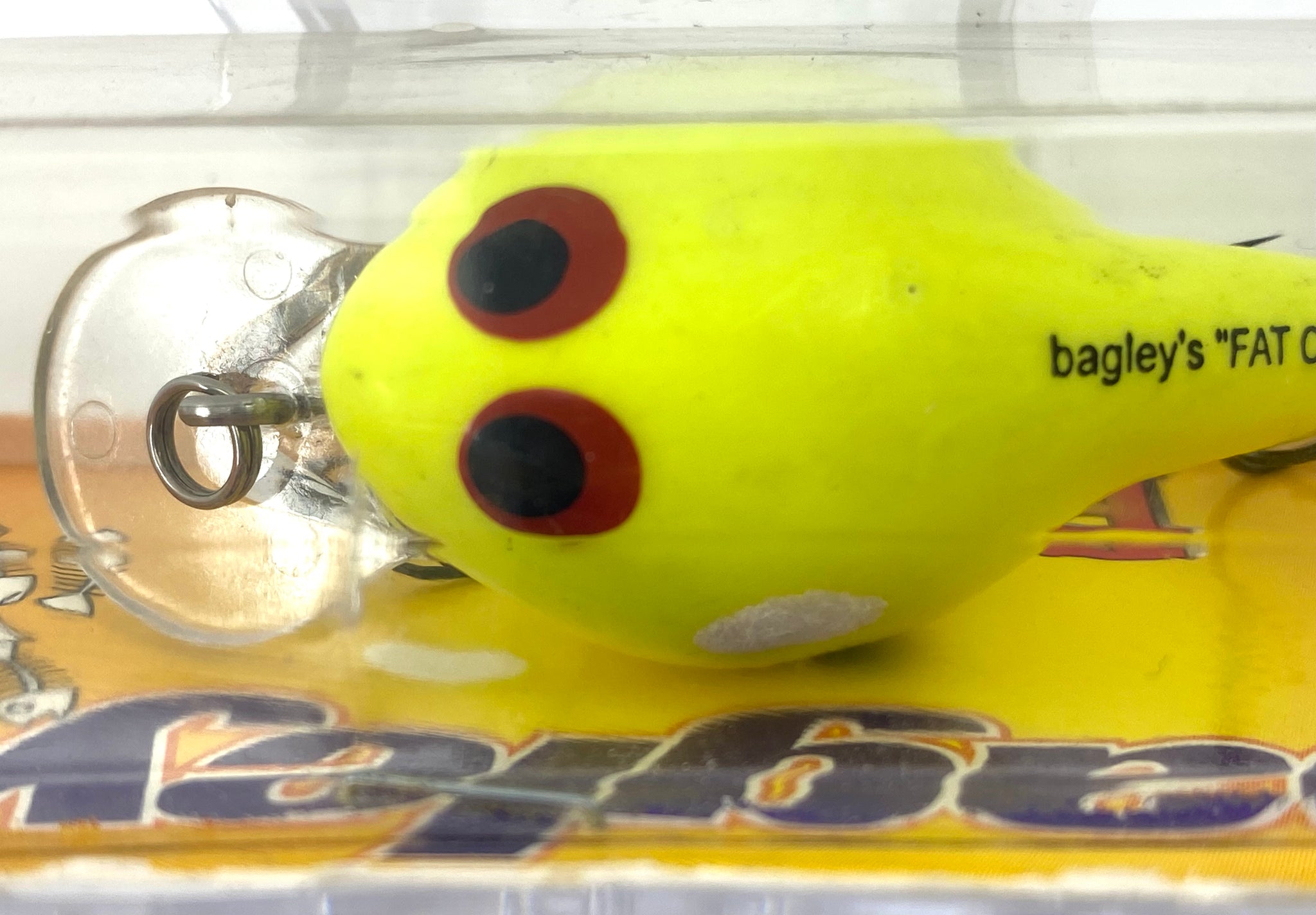 feral cat fishing lures BAGLEY WOOD BAITS FAT CAT Fishing Lure in CHARTREUSE