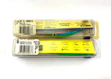Load image into Gallery viewer, storm deep jr thunderstick lot x2. dj68. fluorescent rainbow. fishing tips
