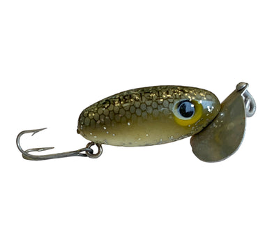 Right Facing View of ARBOGAST Fly Rod Size JITTERBUG Fishing Lure in SILVER FLASH