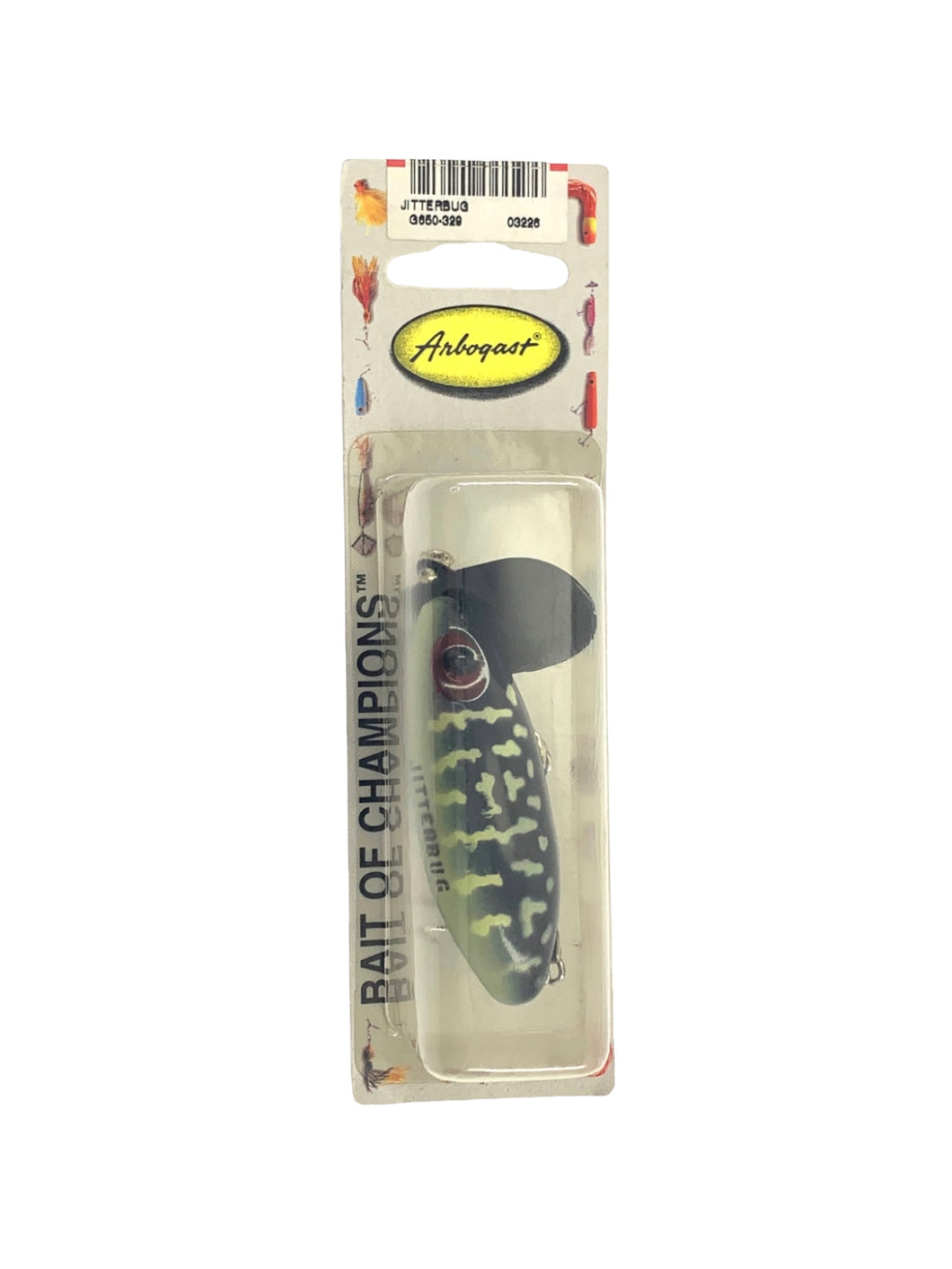 5/8 oz Fred Arbogast Jitterbug Fishing Lure for Japanese Market — GLOW IN THE DARK