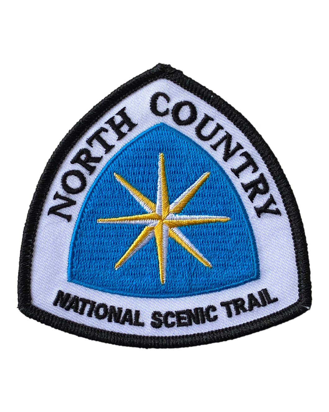 Front View of NORTH COUNTRY NATIONAL SCENIC TRAIL COLLECTOR HIKING PATCH