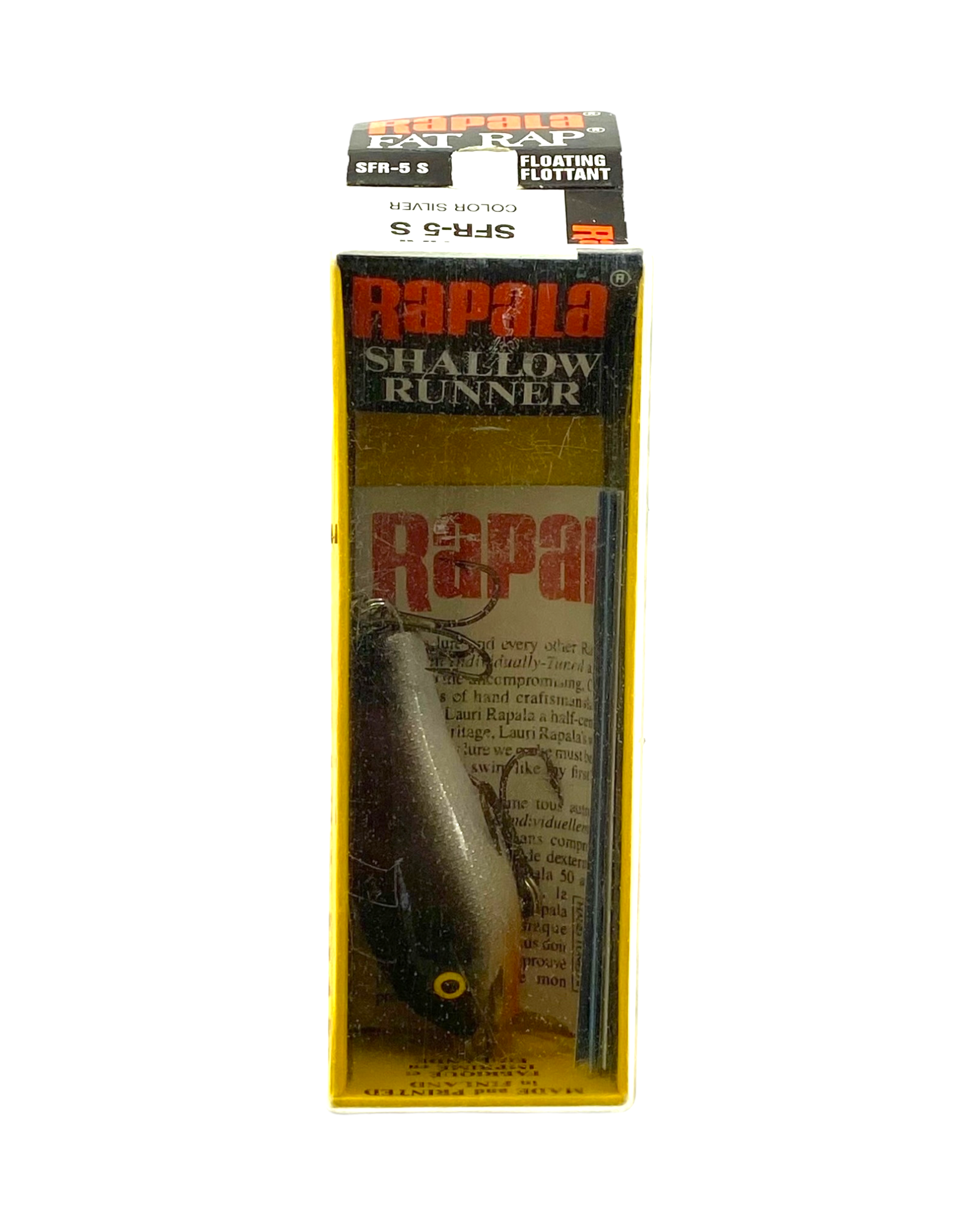 Finland • RAPALA FAT RAP Size 5 Fishing Lure — SILVER – Toad Tackle