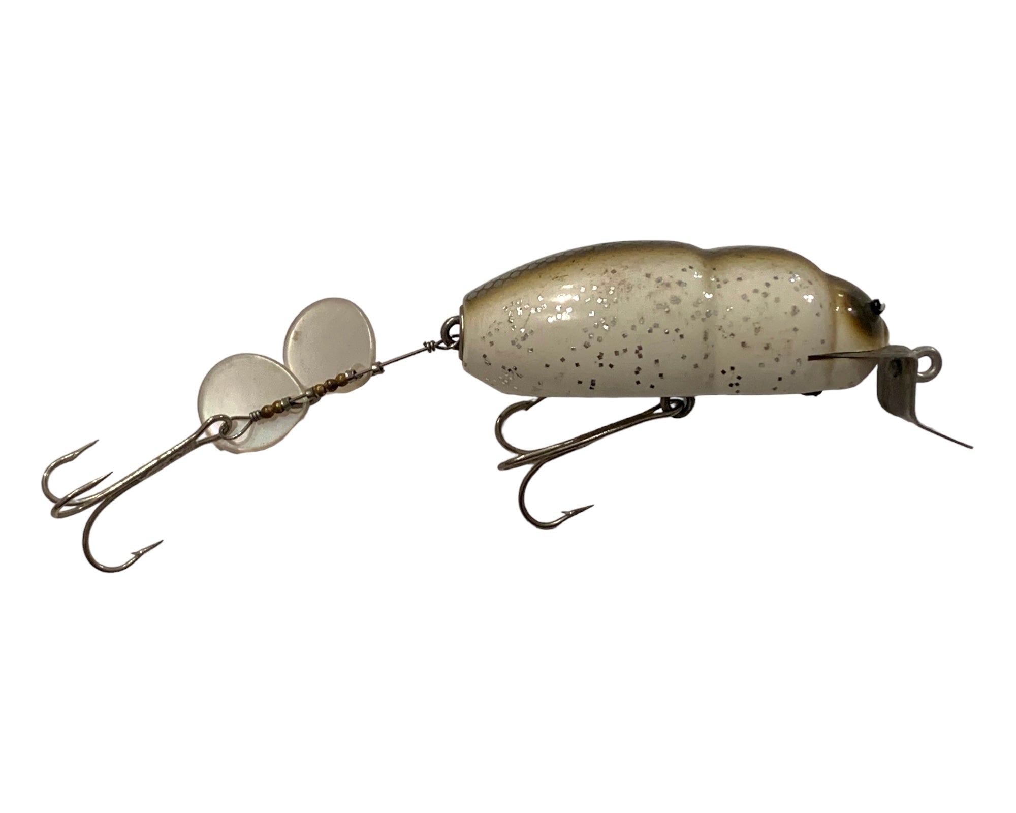 JAPAN • PLASTIC IMAGE SCARAB BEETLE Fishing Lure • #1 WHITE – Toad Tackle
