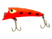 Lade das Bild in den Galerie-Viewer, Left Facing View of HEDDON HEDD PLUG 8800 Series Fishing Lure in RFB FLUORESCENT, BLACK SPOT aka SPOTTED REDHORSE
