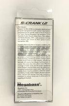 Load image into Gallery viewer, Back of Box View MEGABASS STW S-CRANK 1.2 Fishing Lure in SEXY SHAD
