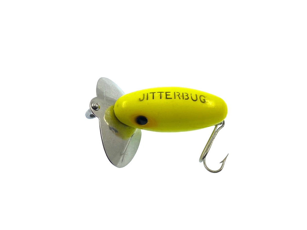 1/8 oz • Vintage Fred Arbogast Fly Rod Size Jitterbug Fishing Lure • Chartreuse