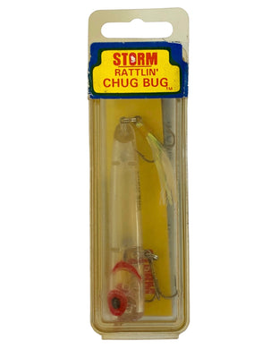 Box Front of STORM LURES RATTLIN' CHUG BUG Fishing Lure in RAP 87 PHANTOM CLEAR