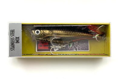 RAPALA SKITTER POP Topwater Fishing Lure in STAINLESS STEEL GOLD MULLET