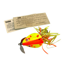 Cargar imagen en el visor de la galería, HEDDON 1/4 oz BRUSH POPPER Fishing Lure • 5430 RFY YELLOW &amp; RED FLUORESCENT
