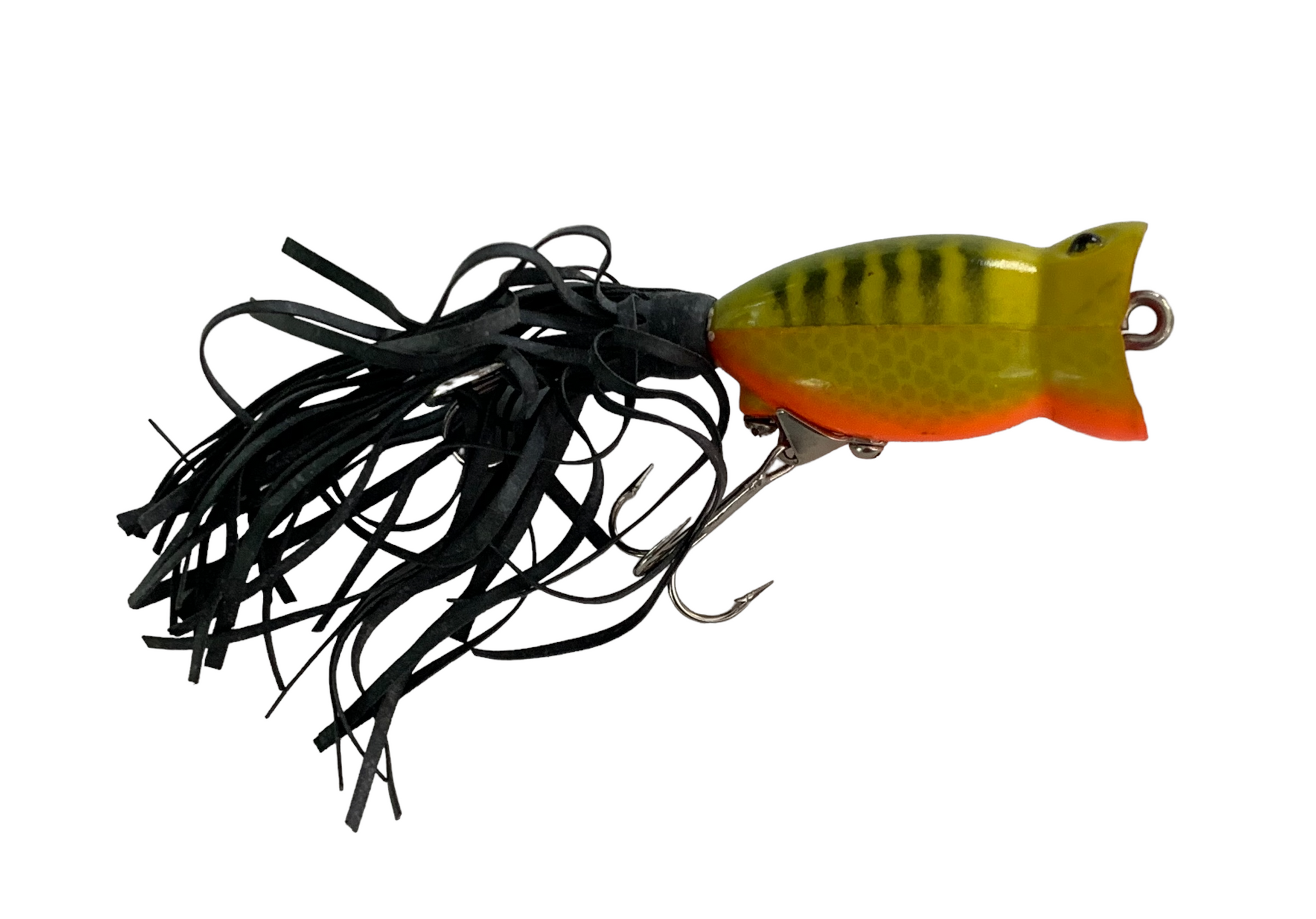 1/4 oz Fred Arbogast HULA POPPER Fishing Lure • GREEN PARROT – Toad Tackle