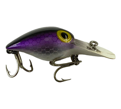 Right Facing View of WEE WART Fishing Lure in PURPLE SCALE