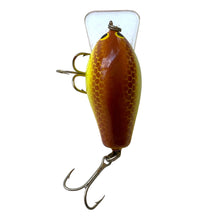 Cargar imagen en el visor de la galería, Top View of JIM BAGLEY BAIT COMPANY BB1 BALSA B 1 Square Bill Fishing Lure in CRAYFISH on CHARTREUSE.  Featuring All Brass Hardware. Available at Toad Tackle.
