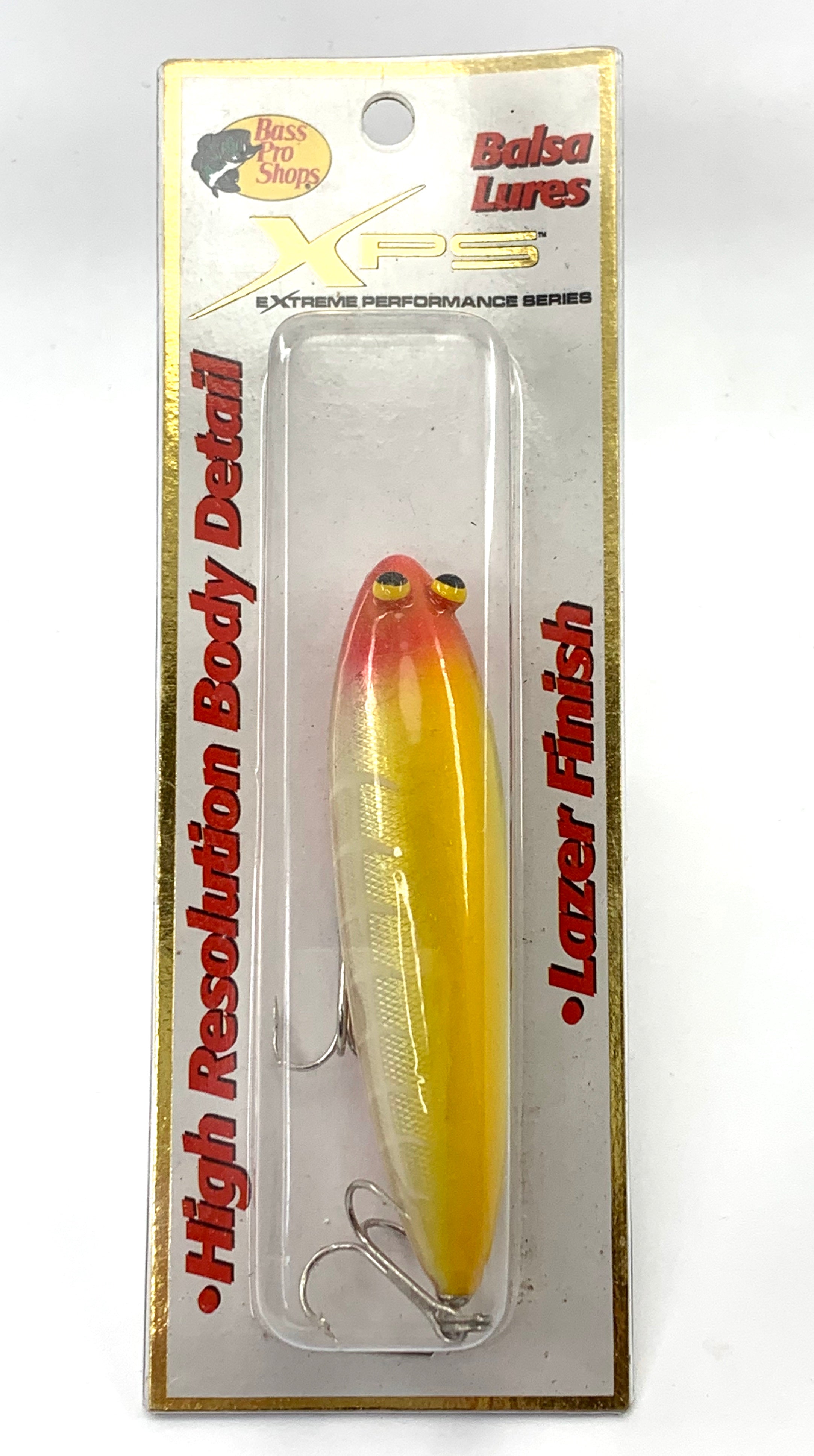 Bass Pro Shops • XPS BALSA FISHING LURE with 3D Eyes • YLW – Toad Tackle
