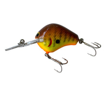 Load image into Gallery viewer, Left Facing View of BAGLEY BAIT COMPANY DB-1 Diving B 1 Fishing Lure in Dark Crayfish on Chartreuse. Available at Toad Tackle! 
