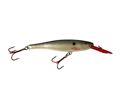 Right Facing View of RAPALA LURES MINNOW RAP Fishing Lure in BLEEDING PEARL