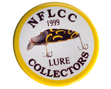NFLCC LURE COLLECTORS Convention Button 1999 PAW PAW RIVER RUNT