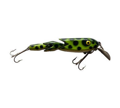 Right Facing View of The GEN-SHAW BAIT Vintage Fishing Lure in FROG