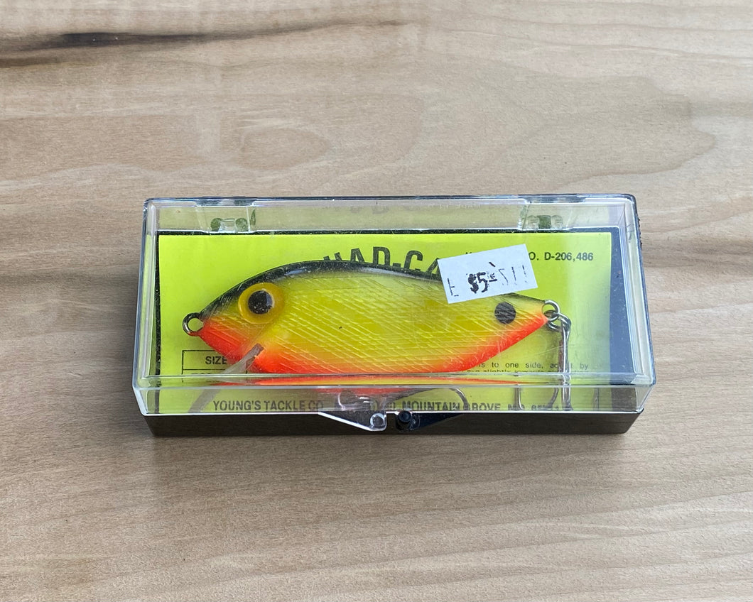 YOUNG'S TACKLE COMPANY SHAD-CAT Fishing Lure • SC3 CO CHARTREUSE, ORANGE BELLY