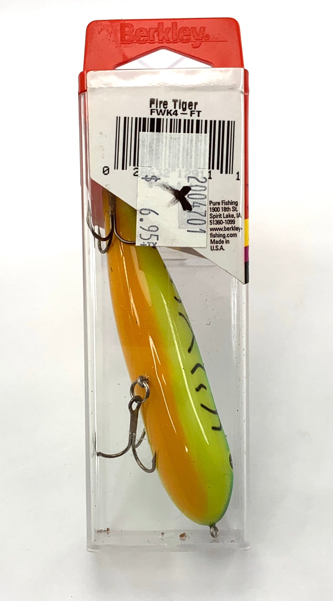 Berkley FRENZY Topwater FWK4-FT Fishing Lure — FIRE TIGER – Toad Tackle
