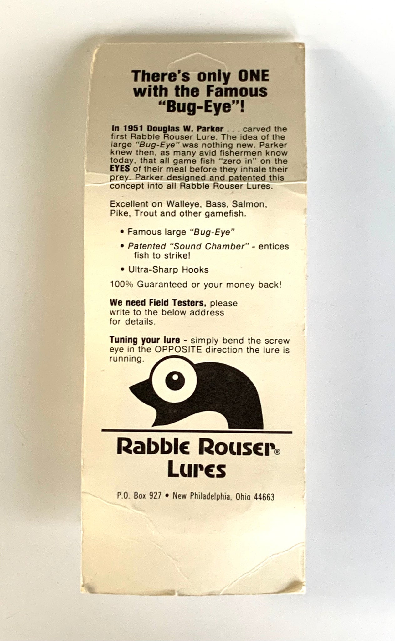 RABBLE ROUSER LURES ASHLEY PROBE Fishing Lure — CRAYFISH – Toad Tackle RABBLE ROUSER LURES ASHLEY PROBE Fishing Lure — CRAYFISH – Toad Tackle