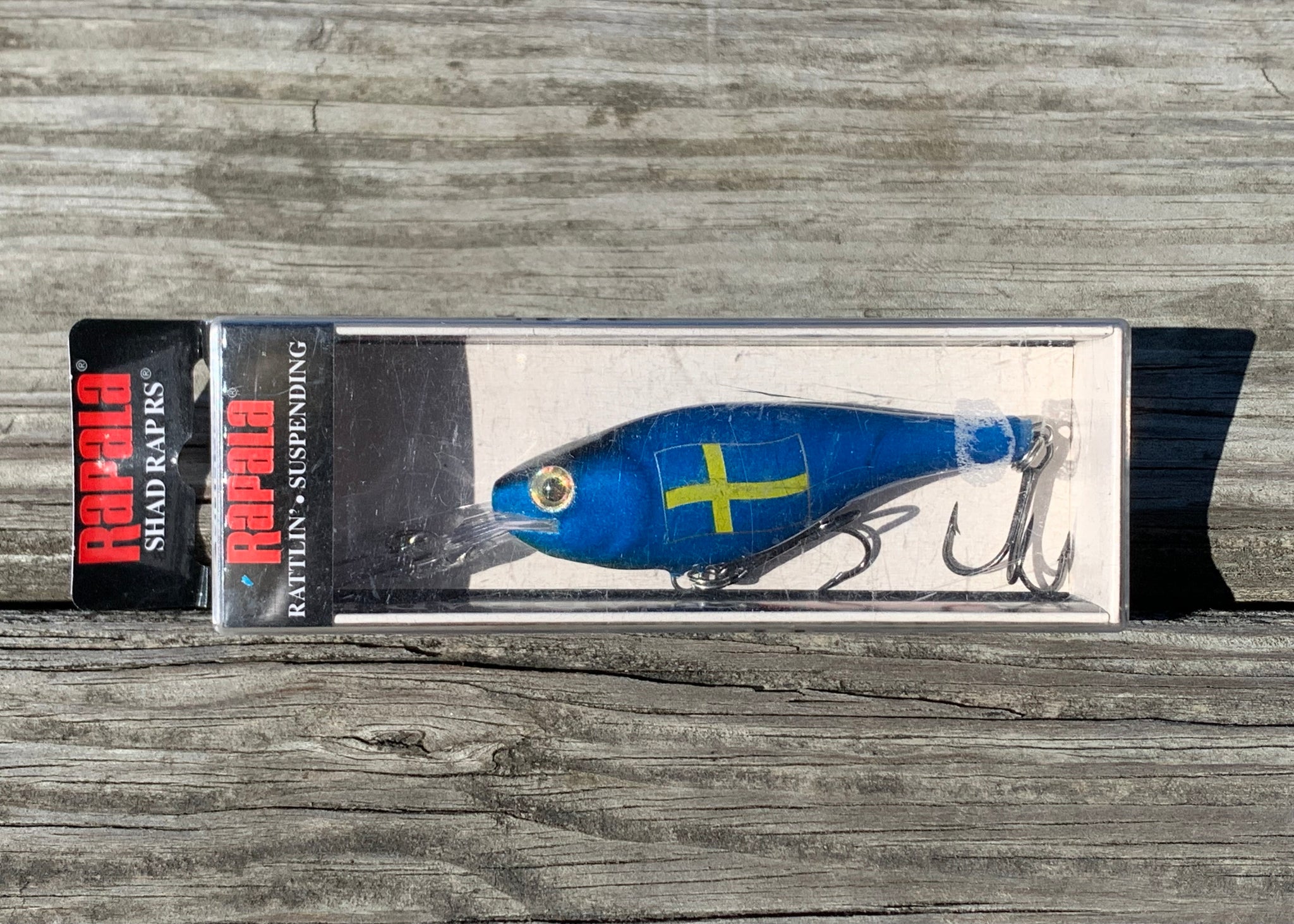 SWEDEN • RAPALA SHAD RAP RS SRRS-7 Fishing Lure • WORLD FLAG SPECIAL E –  Toad Tackle